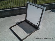 WYŁAZ DACHOWY 100*100 NA WYMIAR ŚWIETLIKI DACHOWE