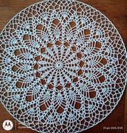 Serwetka szydełkowa na obręczy met.50 cm