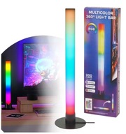Listwa z diodami LED RGB 41 cm + PILOT Lampa 360° 16 kolorów 4 tryby