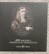 Folder 400 rocznica urodzin Jana Heweliusza +FDC
