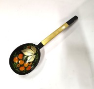 chochla radzieckia malowana drewniana łyżka Chochłoma