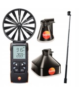 Anemometr wiatraczkowy Testo 417 100 mm z rękawami pomiarowymi i teleskopem