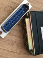 Złącze męskie, 25 styki, złocone, dwurzędowe, używany