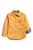 H&M Bawełniana koszula STAN IDEALNY 134 cm ŻÓŁTY + GRATISY