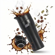 KUBEK TERMICZNY CZARNY 375 ML ESBIT TERMOS NA KAWĘ MAŁY DŁUGO TRZYMA CIEPŁO