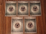 5szt. Karta energii Metal Pokemon TCG Basic Energy energia 016