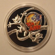 TOM i JERRY 1 $ DOLAR 2013 NIUE SERIA "BOHATEROWIE KRESKÓWEK" MENNICZA