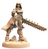 Battle Nun Penance Punisher Pinup D RPG Druk 3D NSFW