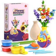 Zestaw kreatywny do tworzenia kwiatów bukiet w wazonie pianka DIY