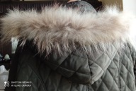 Obszycie kaptura lis naturalny jenot 68cm beżowy