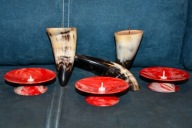 ŚWIECZNIK ROGI BAWOLE - CZERWONE GRATIS