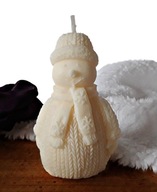 Świeczki sojowe świąteczne Bałwan, świeczka świąteczna na święta, dekoracja