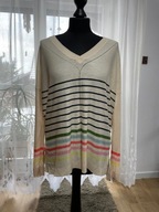 M Sweter Next delikatny urocze kolorowe paski rozmiar 44