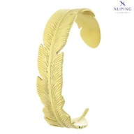 74999 Bransoletka sztywna złota stal chirurgiczna pióro