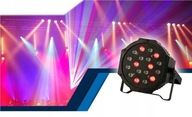 KOLOROFON LAMPA 18LED STROBOSKOP REFLEKTOR DYSKOTYKOWY NA IMPREZĘ TRYBY DMX