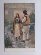 J. KRZYSKI WYZNANIE MIŁOŚCI CHŁOPI przedwojenna POCZTÓWKA