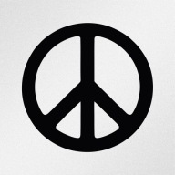 Pacyfka Peace Pokój Pacyfizm Naklejka Wycinana Ploterowo rozm. L+