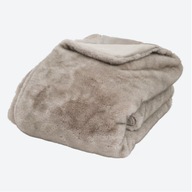 Luksusowy Pled Futrzany 150x200 Gruby Miękki Koc XXL Na Kanapę Zimowy