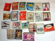 Stare zagraniczne etykiety z pudełek po zapałkach 20 + 1 .