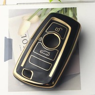 Czarno-złote etui na kluczyk BMW – 1 3 5 7 X1 X3 X4 X5 F10 F20 F30 F18 F25