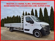 Renault Master 2.3 150KM Nowa Skrzynia 4.5m Skrzyniowy, Klima, Sprowadzony
