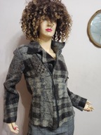 UNISONO żakiet KURTKA WEŁNIANA 38