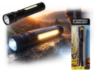 Latarka solarna aluminiowa akumulatorowa 500+200 lumenów survival kamping