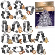 FOREMKI NA PIERNIKI WYKRAWACZE DO CIASTEK 16 SZTUK CHOINA GWIAZDKI BAŁWAN