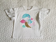 Cool Club bluzka biała i syrenka nowa roz 128