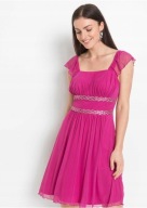 Tanio !_NOWA 199zł WYSZCZUPLAJĄCA sukienka amarant_HAFT cekinami_halka_r.48