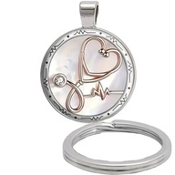 Brelok do kluczy/ka - Serce - ozdobna zawieszka, plecak, portfel