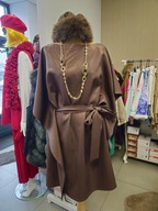 Sukienka tunika czekolada z brokatem, r. Uni Polska !!!