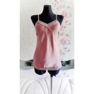 BLUZKA BLUZECZKA TOP TOPIK NA RAMIĄCZKACH KORONKA wygodna miła koronka