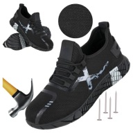 BUTY ROBOCZE MĘSKIE WSUWANE ODDYCHAJĄCE Z NOSKIEM ANTYPRZEBICIOWE LEKKIE 44