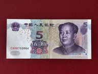 5 Yuan Chiny 2005 r. Stan UNC-
