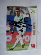 Karta topps match attax autograf Bundesliga Wolfsburg Robin Knoche