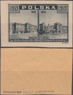 383 a** niebieskoczarny , pap. y4b , gw.+opis Jerzy Walocha