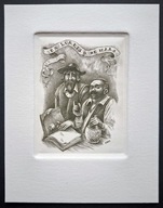 *KP* Naszarkowski Piotr - Ex libris G. de Hass, C2, 1989