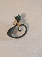 Broszka w kształcie kotka