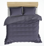 pościel bawełna lux 200x200 + 2x70x80 guzik B 522 stalowy