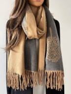 Śliczna galanteria markowy szal House of Tweed Pure Luxury mulbery