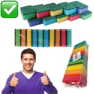 ZMYWAK KUCHENNY GĄBKI DO MYCIA NACZYŃ ZMYWANIA MYJKA KOMPLET 10szt. SOLIDNE