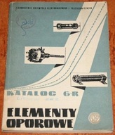 Katalog Elementy oporowe TELPOD rezystory oporniki PRL 1962r