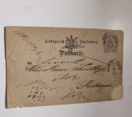 Kartka z obiegu. Wurttemberg. Kasownik Nurtingen. 04960
