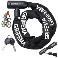 BLOKADA ROWEROWA MOTOCYKL SOLIDNE ZABEZPIECZENIE 120CM KLUCZE GRUBOŚĆ 7MM