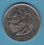 (2KA52) Kanada 25 centów, 2000