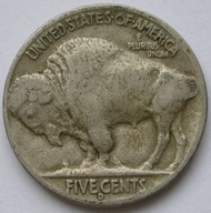 USA 5 centów 1937 - Bizon - Indianin