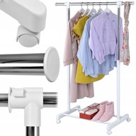 WIESZAK STOJAK NA KÓŁKACH UBRANIA BUTY REGULOWANY GARDEROBA SZAFA MOBILNA