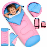 ŚPIWÓR TURYSTYCZNY DLA DZIECKA MUMIA Z KAPTUREM 180X60 CM