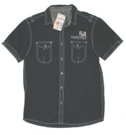 CEDAR WOOD STATE_Cudna KOSZULA_czarna kieszonki ala pagony NOWA bawełna_L